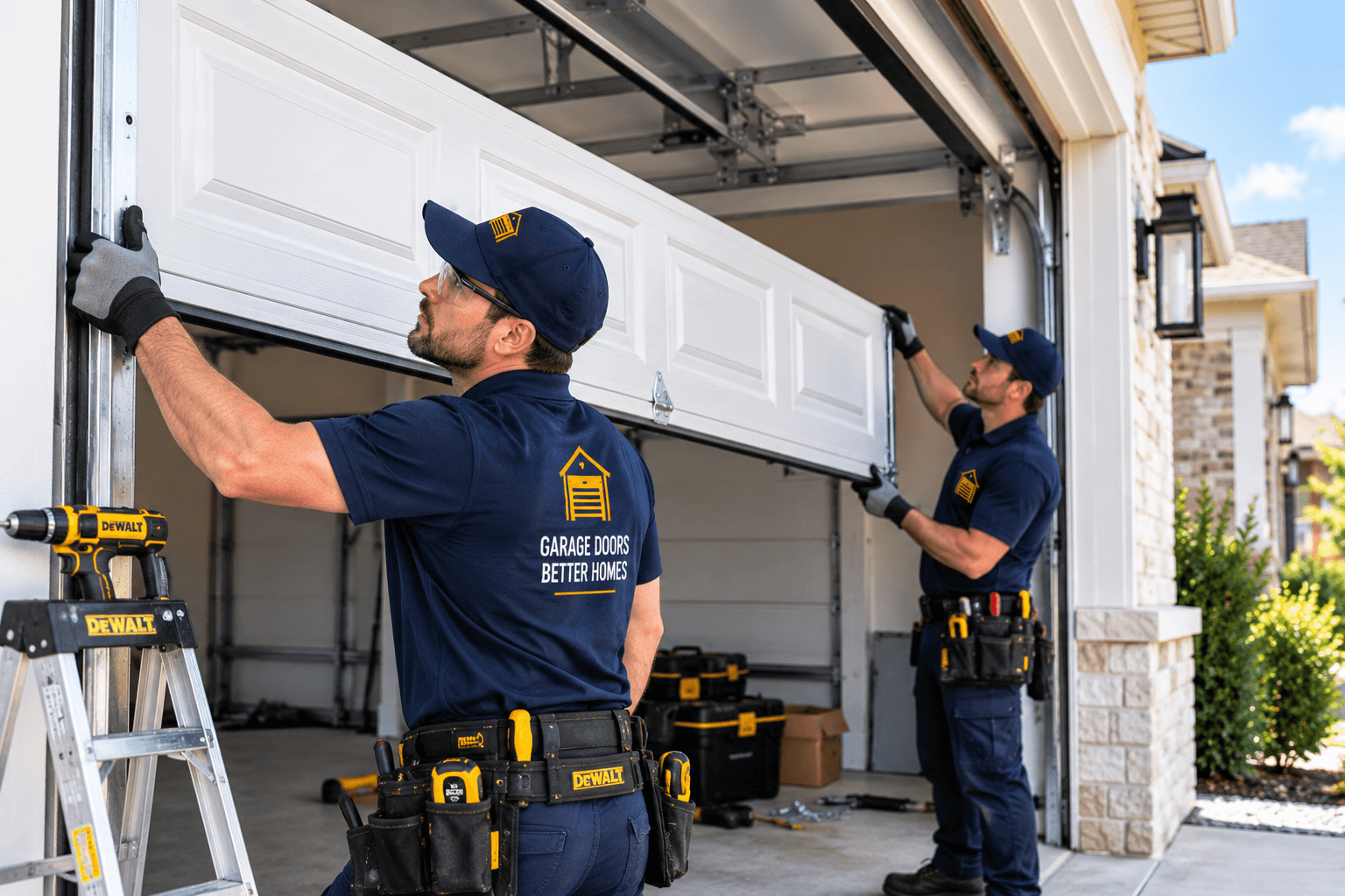 Garage door installation project in Allen Texas