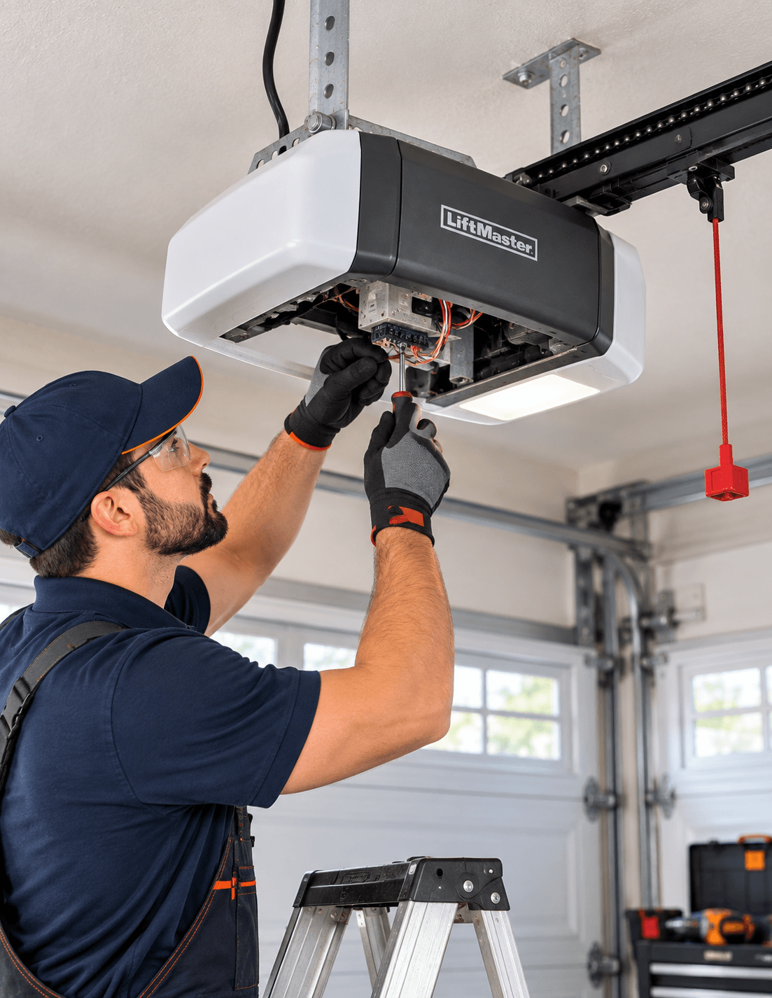 Garage door opener system inspection and repair in Allen TX