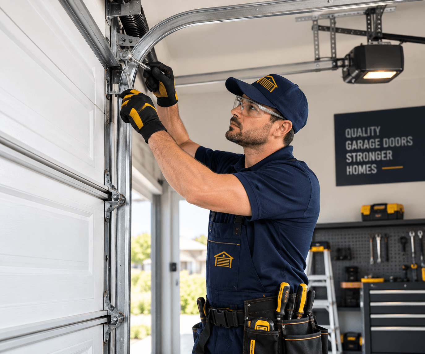 Garage door service technician in Allen Texas